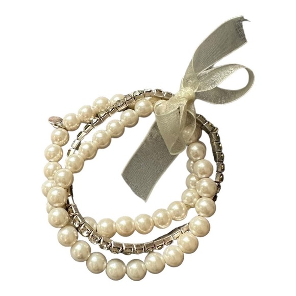 Altar'd State Jewelry - Pearls and diamond bundle of bracelets